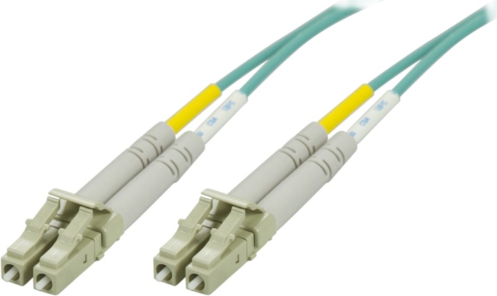 DELTACO OM3 fiberkabel LC - LC, duplex, multimode, 50/125, 10m (LCLC-610)