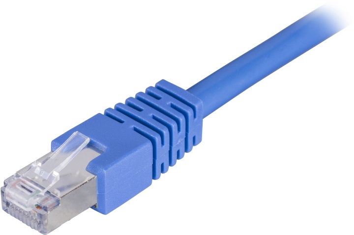 DELTACO F/UTP Cat6 patchkabel 1m, blå (STP-61B)
