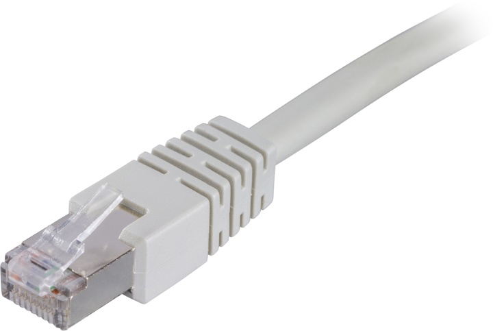 DELTACO F/UTP Cat6 patchkabel 5m, grå (STP-65)