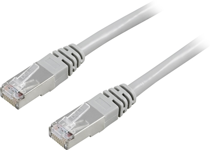 DELTACO F/UTP Cat6 patchkabel 7m, grå (STP-67)