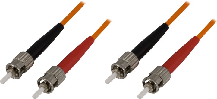 DELTACO fiberkablage ST - ST, duplex, 62,5/125, multimode 3m (FB-33)