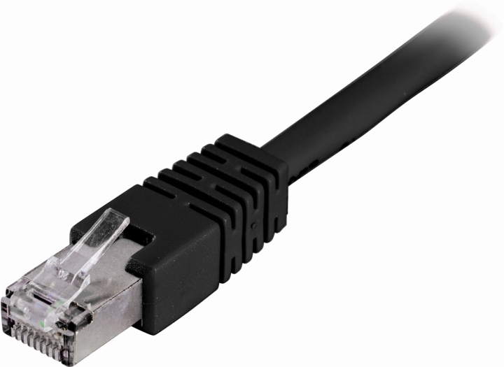 DELTACO F/UTP Cat6 patchkabel, 35m, svart (STP-635S)