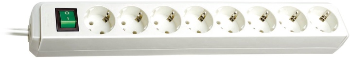 Brennenstuhl Eco-Line grenuttag, 8xCEE 7/4-1xCEE 7/7, 3m kab, pet