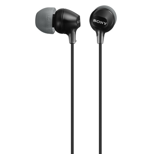 Hörlurar in-ear MDR-EX15 Svart (MDREX15LPB.AE)
