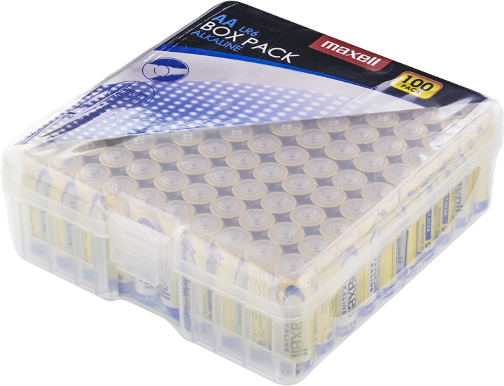 Maxell Box Pack, LR06 / AA batterier, alkaliska, 1,5V, 100-pack (790409)