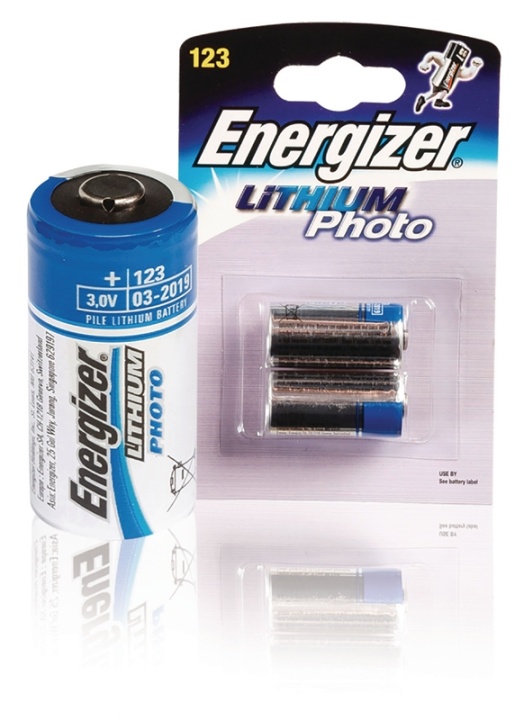 Energizer 2x Lithium 3V batteri EL123 FSB2 (628289)
