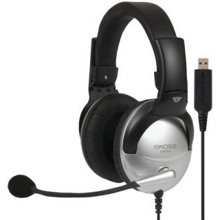 KOSS Headset SB45 USB On-Ear Silver