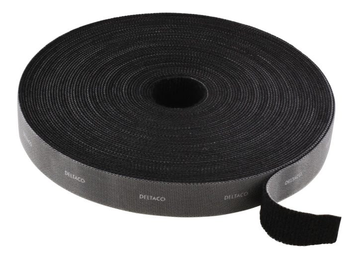 DELTACO kardborrband på rulle, bredd 20mm, 5m