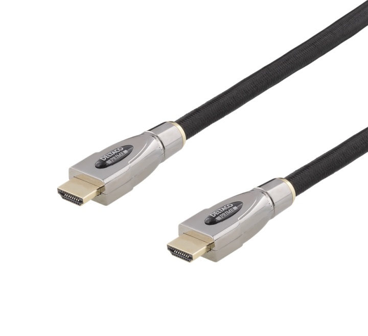 DELTACO PRIME aktiv HDMI kabel, 20m, Broderad, HDMI High Speed with Et