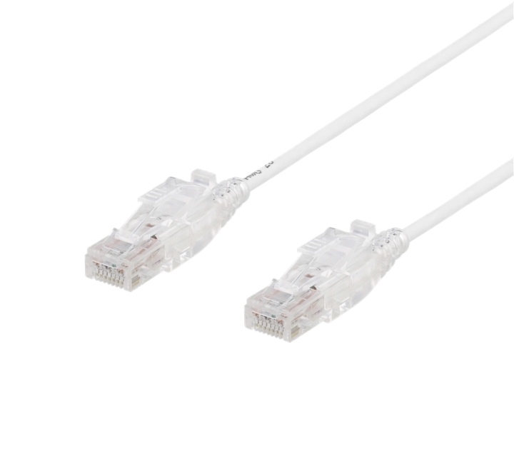 DELTACO U/UTP Cat6A patchkabel, 1m, 500MHz, låsbara kontakter