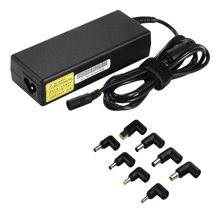 Universal strömadapter för laptops, 90W, 15-20V/6A (max)