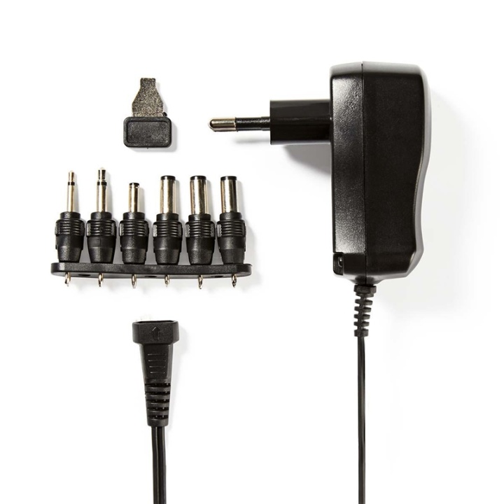 Nedis Universal nätadapter | 7.20 W | 3 / 4.5 / 5 / 6 / 7.5 / 9 / 12 V DC | 1.80 m | 1.0 A A