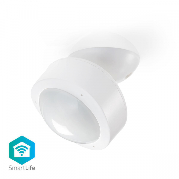 Nedis SmartLife Smartrörelsesensor | Wi-Fi | Batteridriven / Strömadapter | Detektorvinkel: 120 °