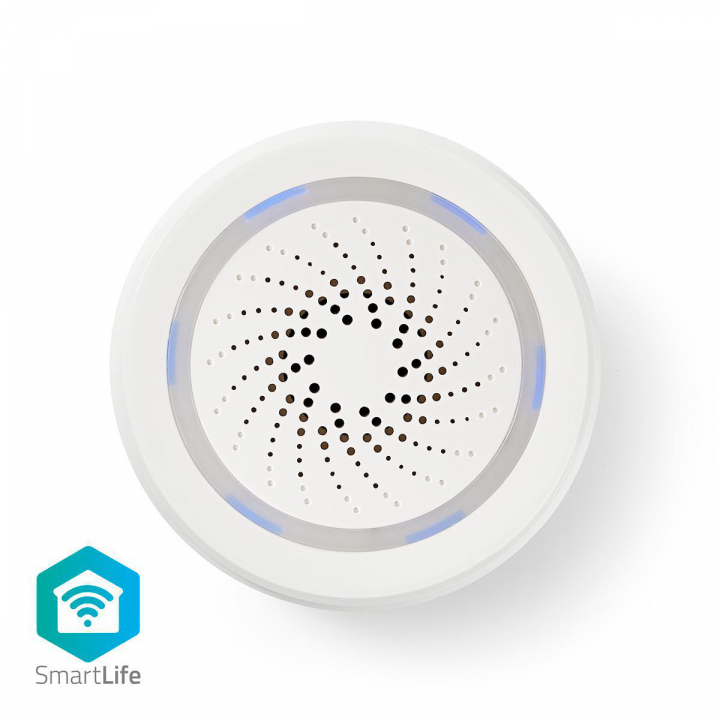 Nedis SmartLife-Siren | Wi-Fi | Strömadapter | 8 Melodier | 85 dB