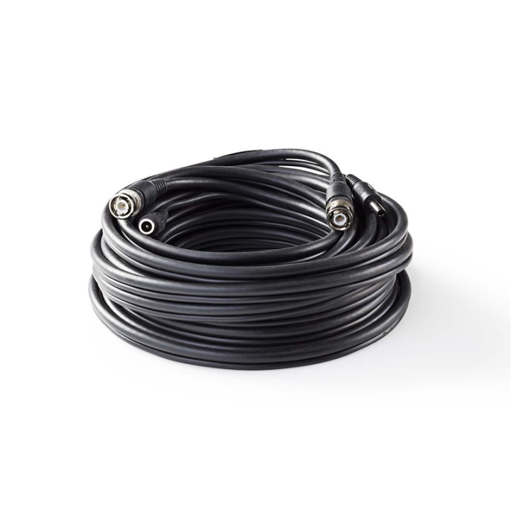 Nedis CCTV kamerakabel | BNC / DC | 10.0 m | Rund | PVC
