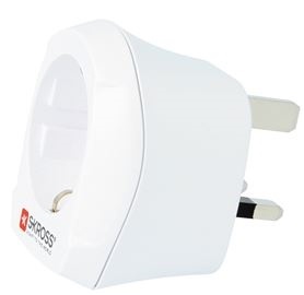 SKROSS Europa till UK jordad reseadapter, 15A, 110-125V