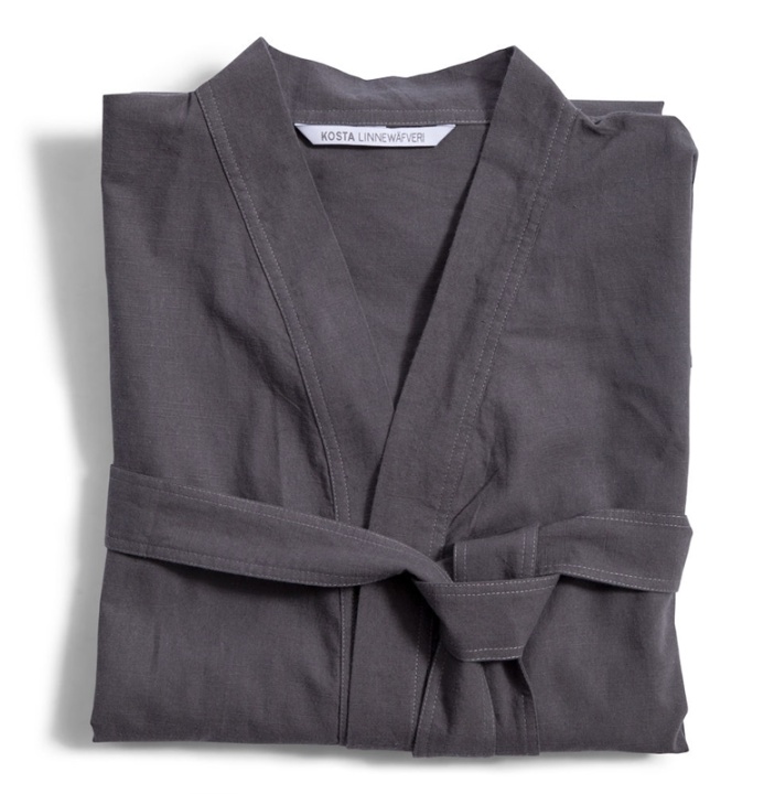 Kosta Linnewäfveri Spa Robe Mörk Grå L/Xl