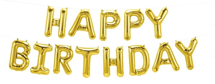 Ballonger Happy Birthday, 40cm