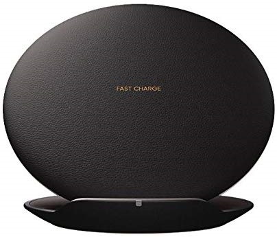 Rundt Trådløst Qi-Ladestativ, Svart
