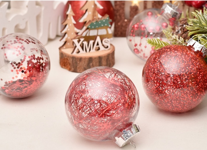 Julgranskulor 30st, Glitter