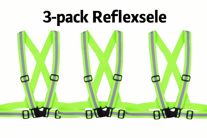 3-pack Reflexsele/Reflexväst