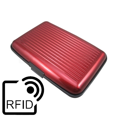 Plånbok i plast med 6st kortfack, RFID-Skydd