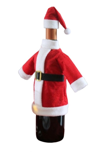 Dekoration till vinflaska, Tomte