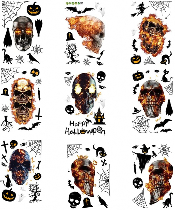 Smidiga väggdekorationer med halloweenmotiv, 30x20