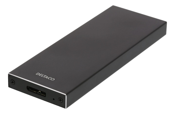 Deltaco Externt M.2 kabinett USB 3.0 5 Gbps Bla