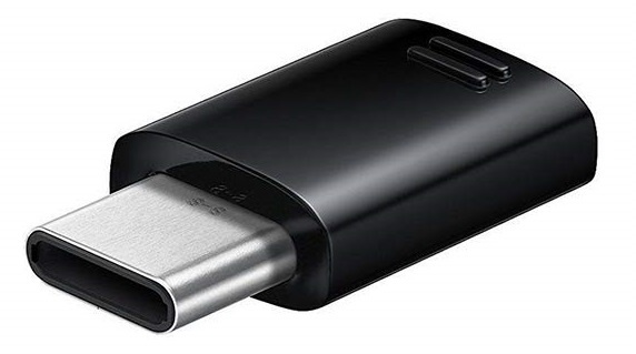 Adapter GH98-41290A microUSB till USB-C, Svart, Bulk