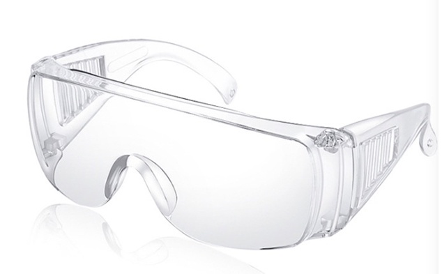Universella skyddsglasögon i transparent plast