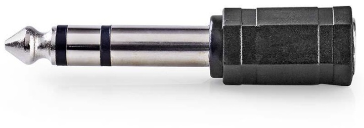 Nedis Stereo Audio Adapter | 6.35 mm Hane | 3.5 mm Hona | Guldplaterad | Rak | ABS