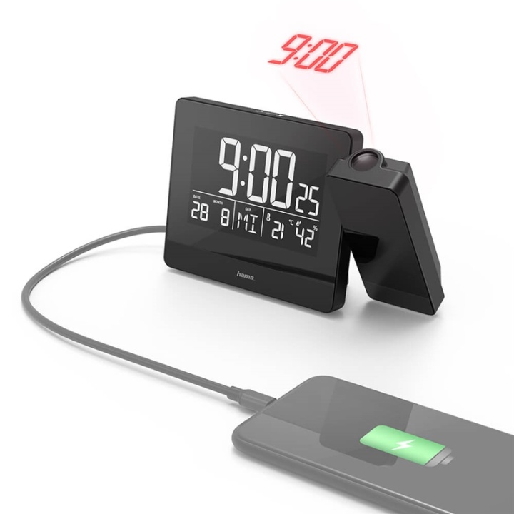 Hama Väckarklocka Projektion Plus Charge