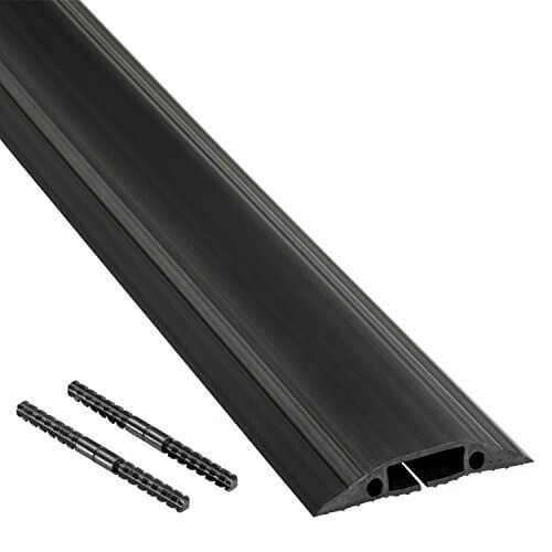 D-LINE Kabelkanal Golv PVC Pro Svart 1.8m