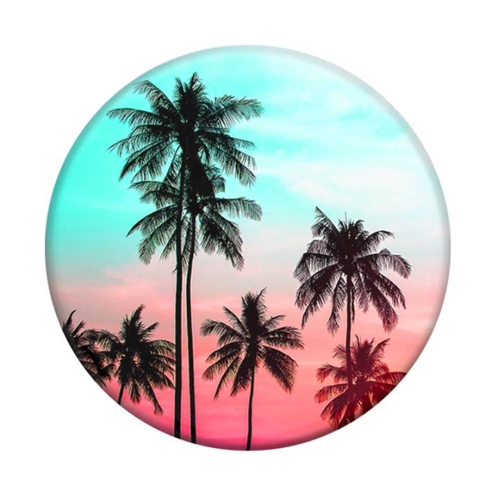 PopSockets Tropical Sunset Avtagbart Grip med Ställfunktion
