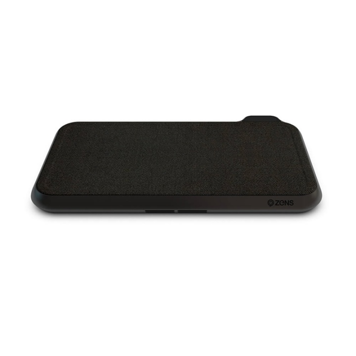 Zens Dual Bordsladdare QI Liberty 16 coils 2x15W Fabric Surface (Apple & Samsung QC)