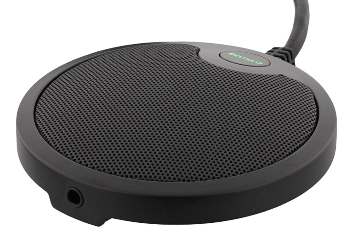 DELTACO Office Tryckzonsmikrofon med USB och 3,5 mm, VoIP/Skype kompat