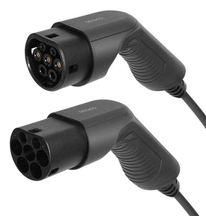 DELTACO e-Charge, cable type 2 - type 2, 1 phase, 16A, 10M