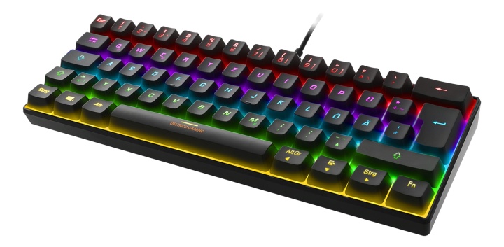 Buy DELTACO GAMING mechanical keyboard with 60% layout, RGB, red switches from CDON