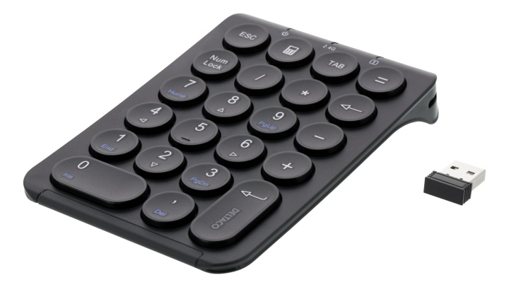 DELTACO TB-125 Trådlöst Numeriskt Tangentbord