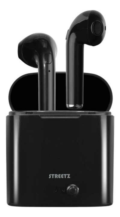 STREETZ True Wireless Grand semi-in-ear, ladeettui, svart