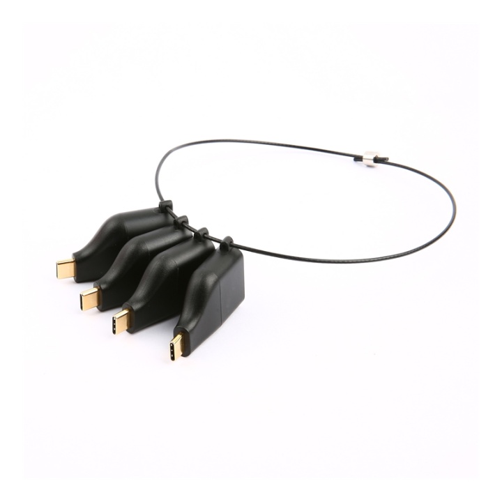 DELTACO Office, USB-C ADAPTER RING, mDP, DP, VGA, HDMI
