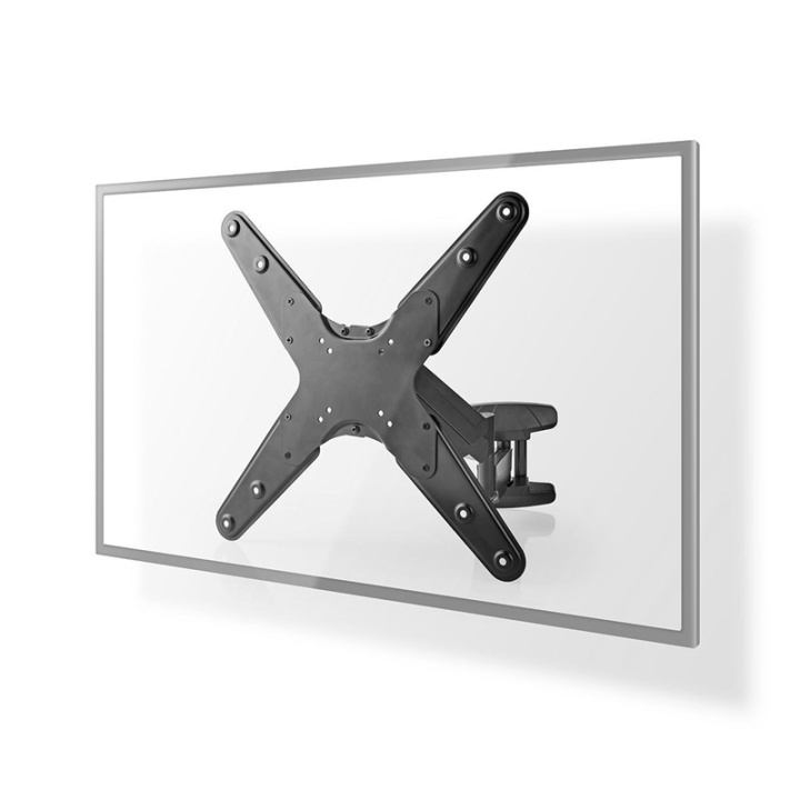 Nedis Verticalt TV Väggfäste | 23 - 55 " | Maximal skärmvikt som stöds: 30 kg | Vertikal rörelse: 0-282 mm | Minsta väggdistans: 61 mm | Maximalt vägg