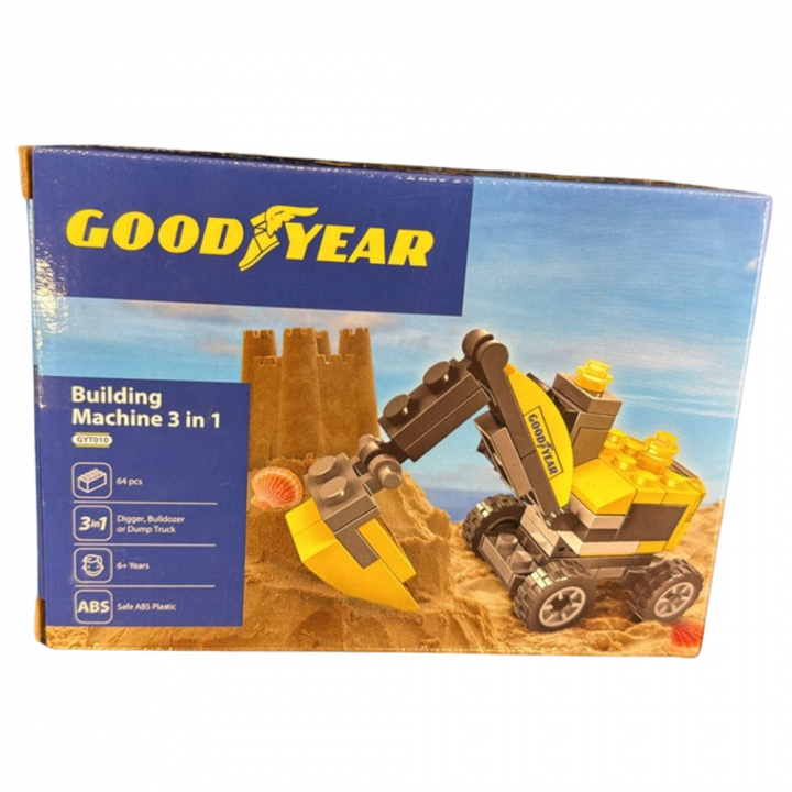 Goodyear licenced Lego - 3 in 1 - Building Machines 64 delar