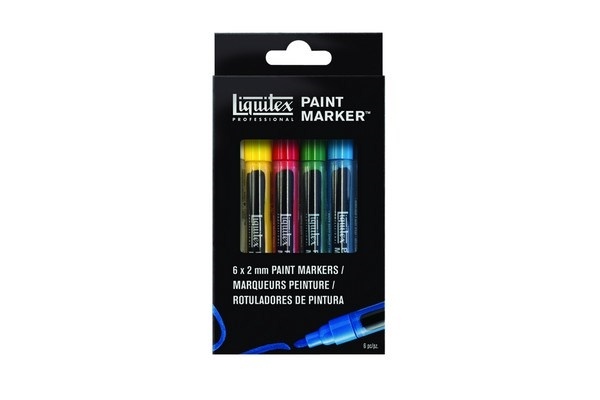 Liquitex Akrylmarkör Fin 6st
