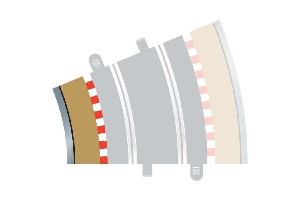 Scalextric Rad 3 inner borders & barriers (till C8204)