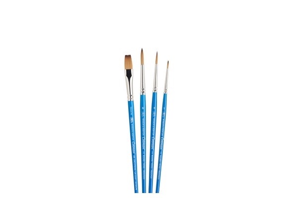 Cotman Penselset med kort skaft, 4st