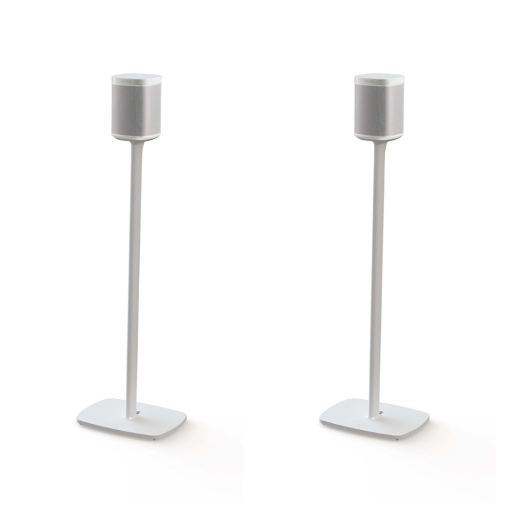 FLEXSON Golvställ för Sonos ONE/ONE SL/PLAY:1 Vit 2-pack