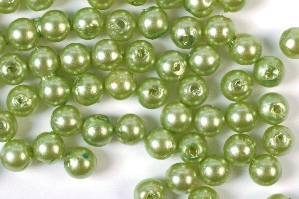 Plastpärlor 5mm 500g, Lime