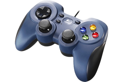 F310 Svart, Blå USB 2.0 Spelplatta PC